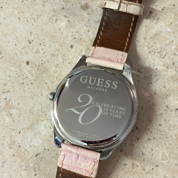 20 year special edition Guess watch pink bling